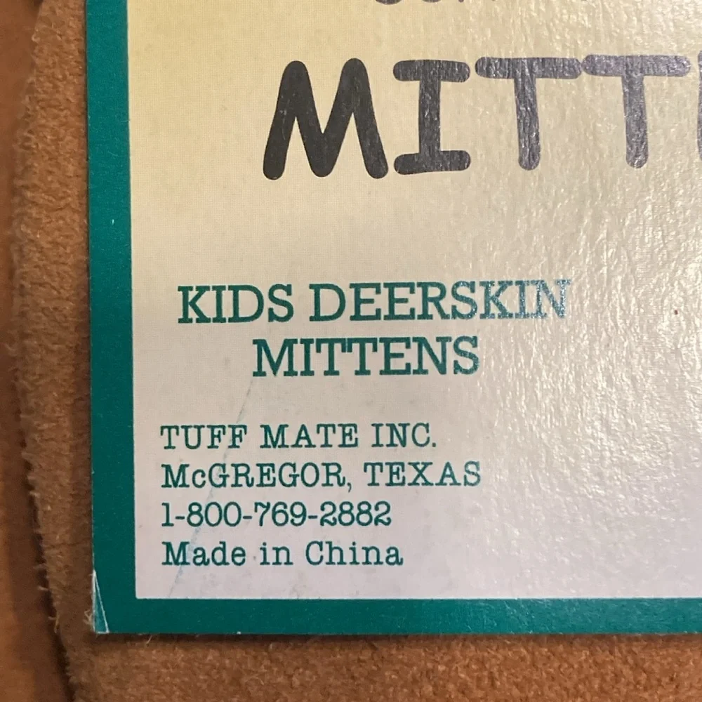 New!! Kids Deerskin Mittens